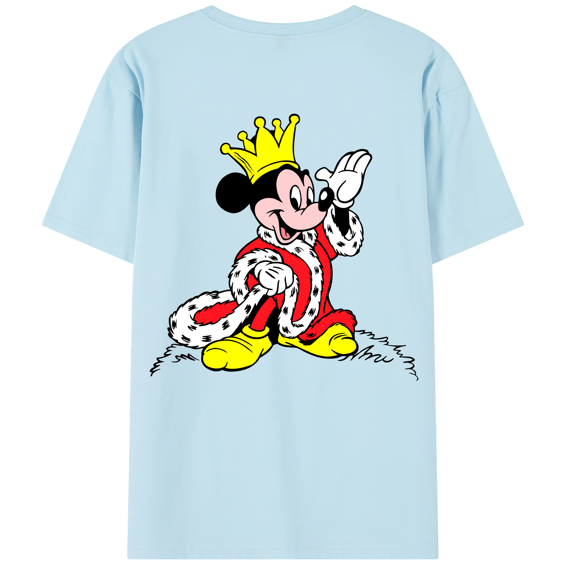 （画像用） ミッキーマウス Mickey Mouse 綿100％半袖Tシャツ（背面プリント）